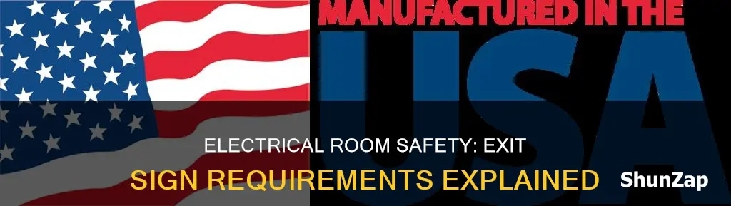 are exit signs required in electrical rooms