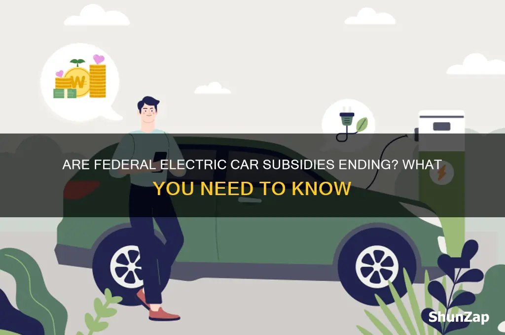 are federal electric car subsidies ending