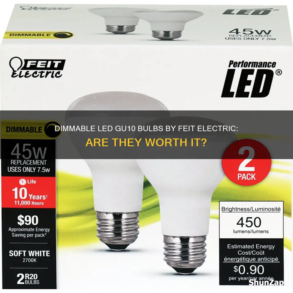 are feit electric led gu10 bulbs dimmable