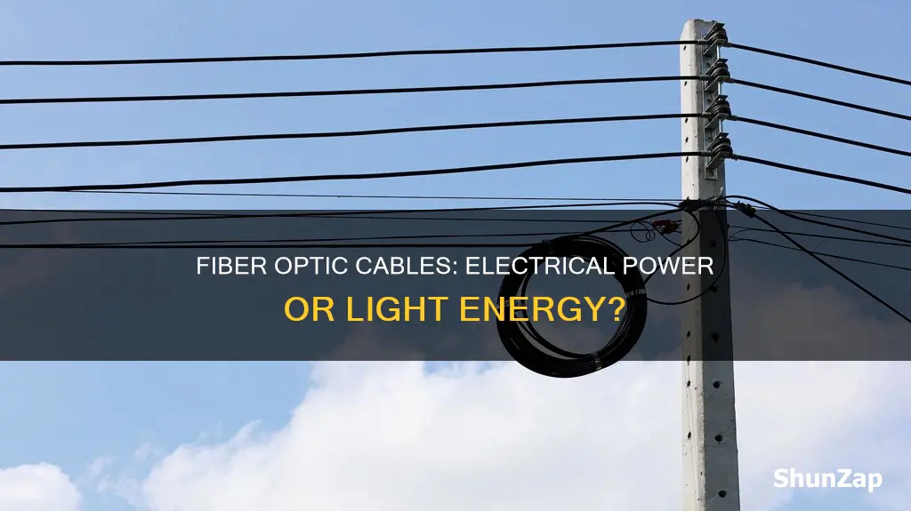 are fiber optic cables based on electricity