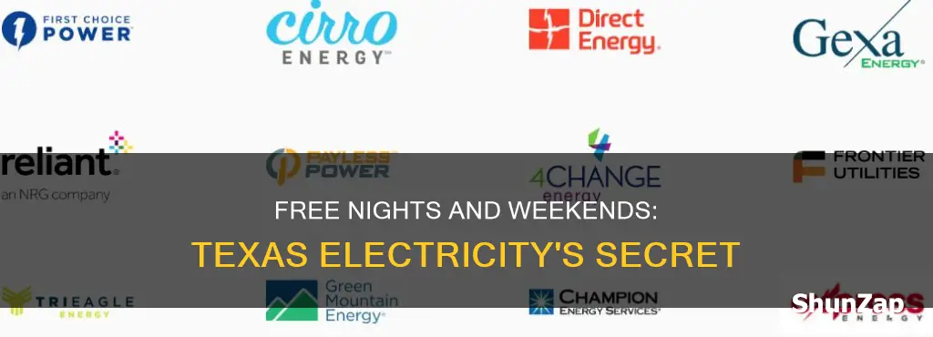 are free nights and weekends electricity texas