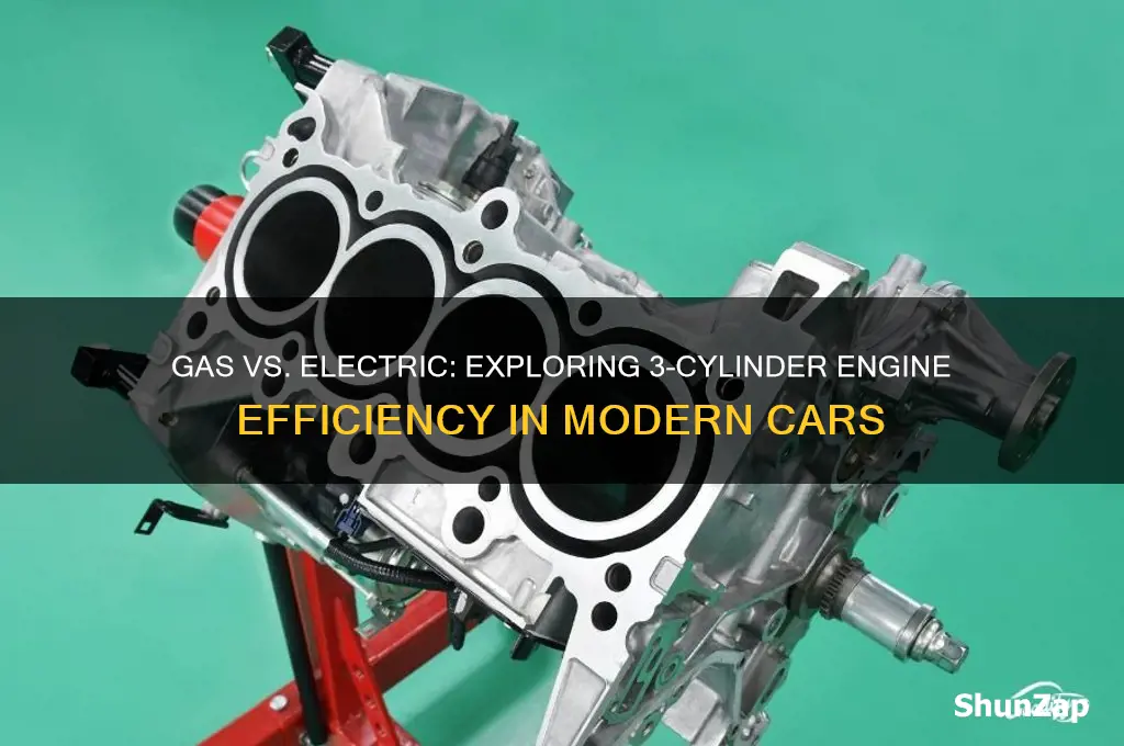are gas electric cars using 3 cyl engine