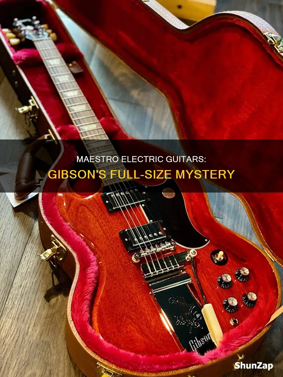 are gibson maestro electric guitars full size
