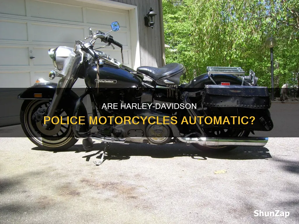 are harley police electra glides automatic transmission