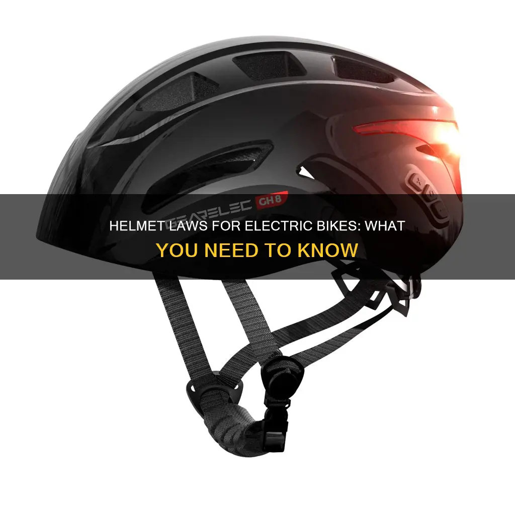 are helmets required for electric bikes