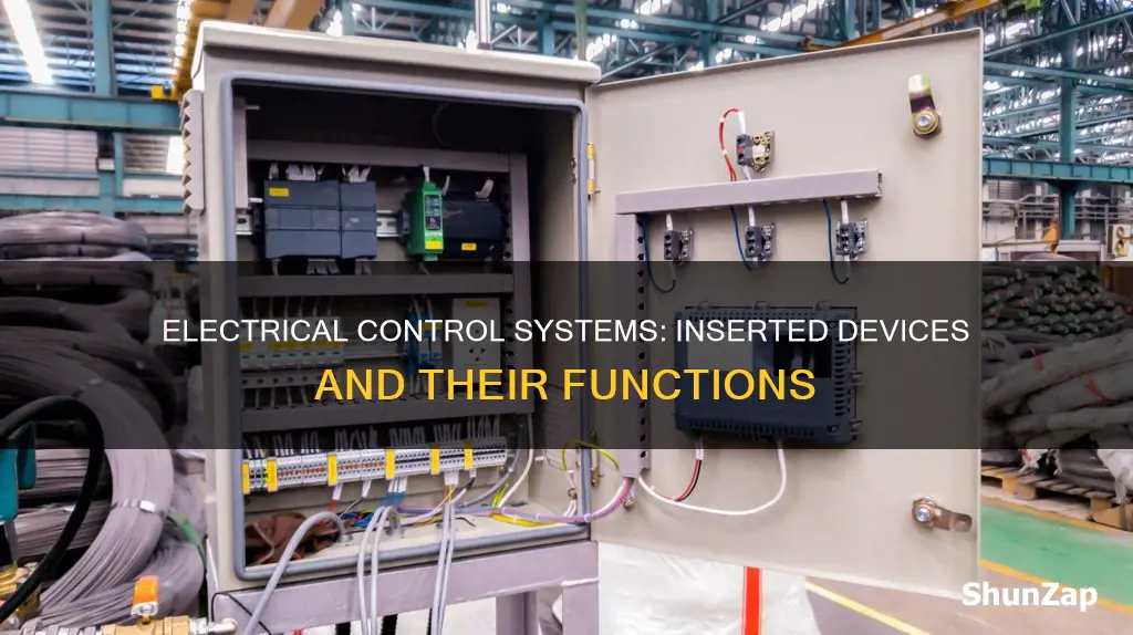 are inserted when the electrical control system