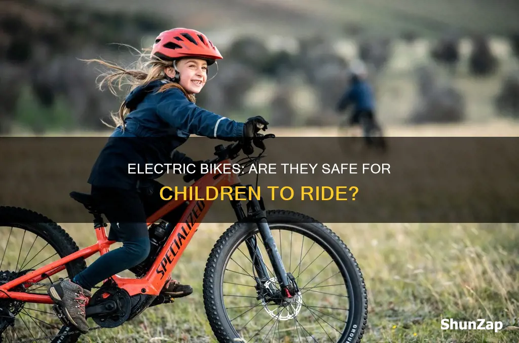 are kids allowed to ride electric bikes