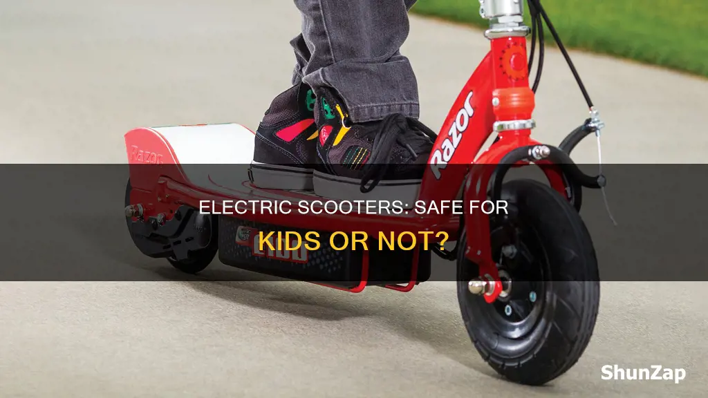 are kids allowed to ride electric scooters