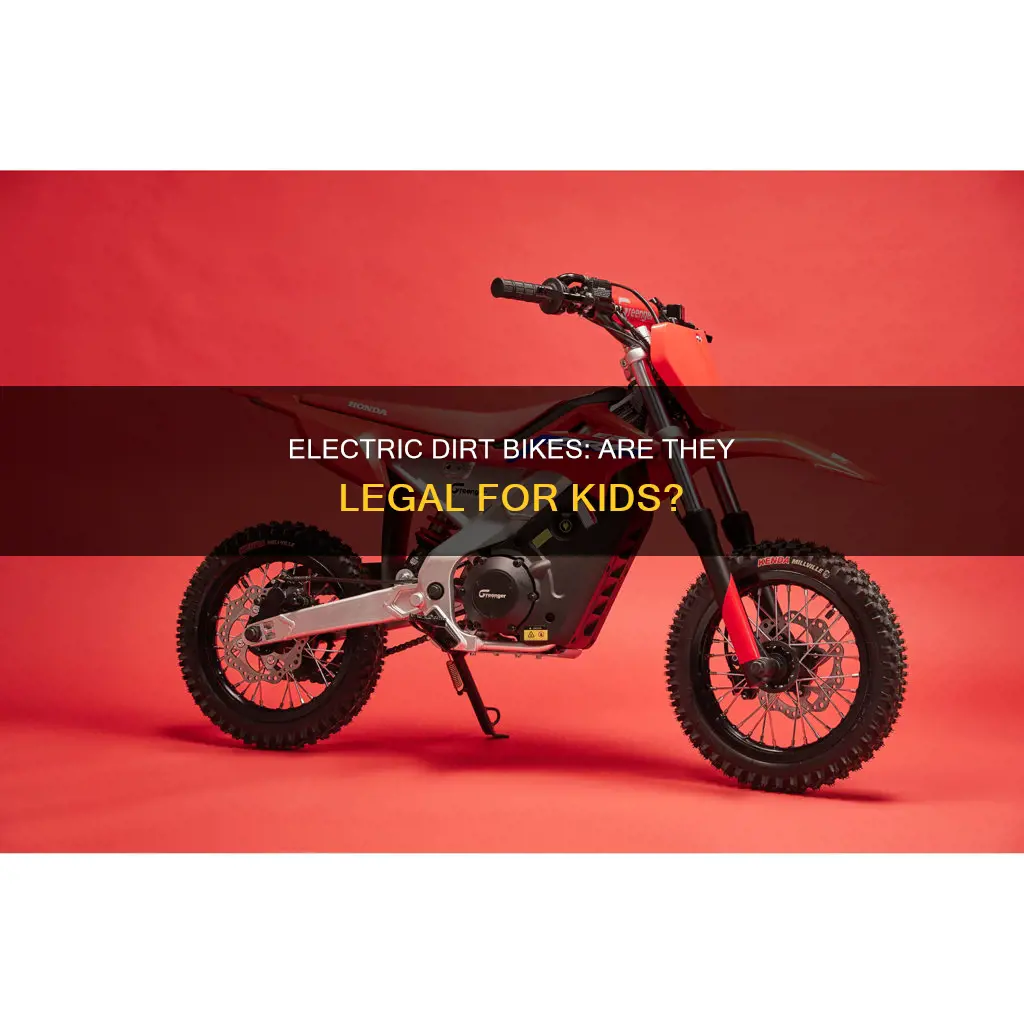 are kids electric dirt bikes legal