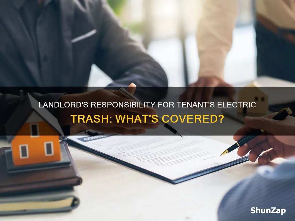 are landloards responsible for tenants electric trash