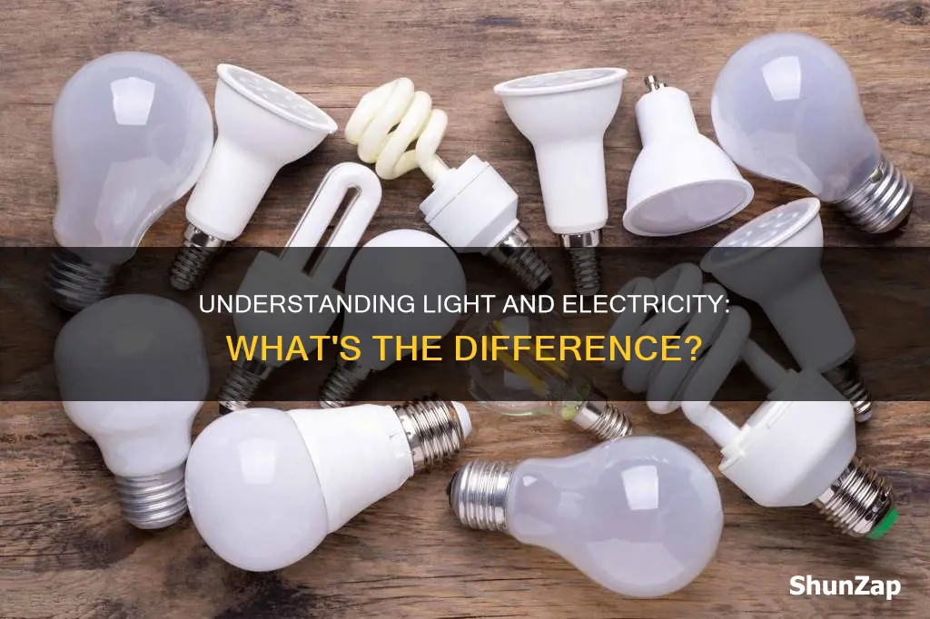are light and electricity the same thing
