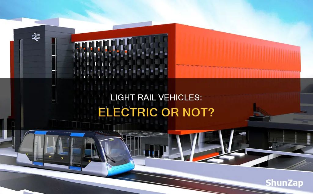 are light rail vehicles electric