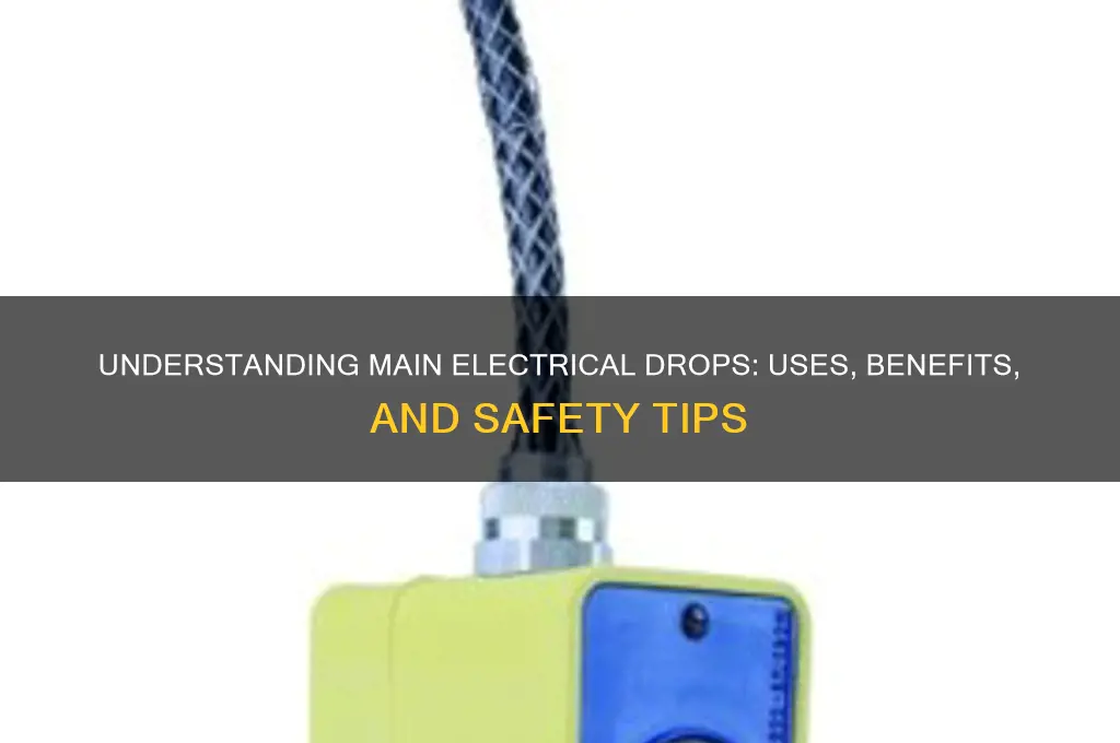 are main electrical drops use