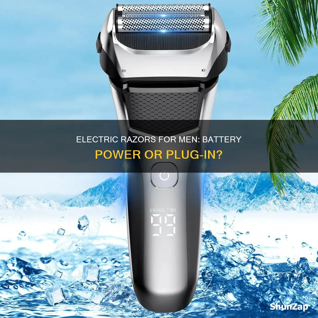 are mens electric razors all battery operated