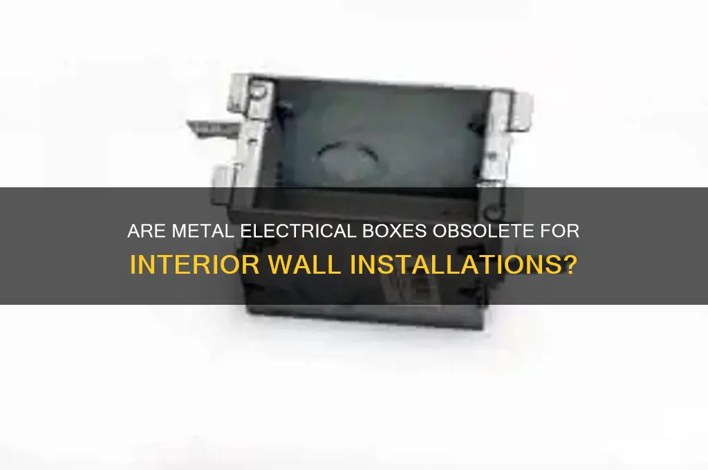 are metal electrical boxes no longer used in interior walls