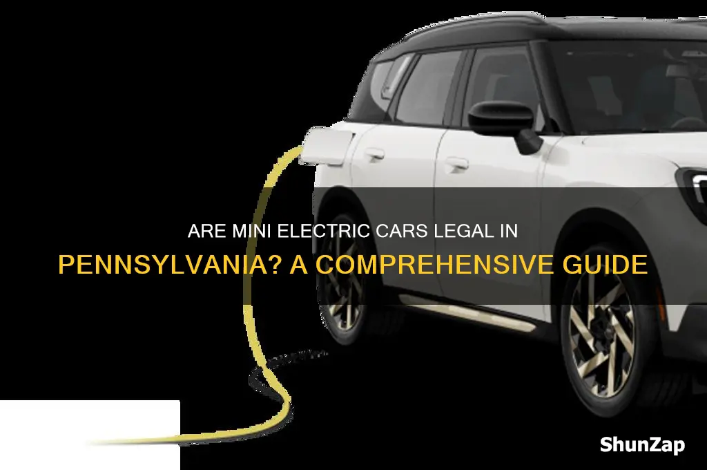 are mini electric cars legal in pennsylvania