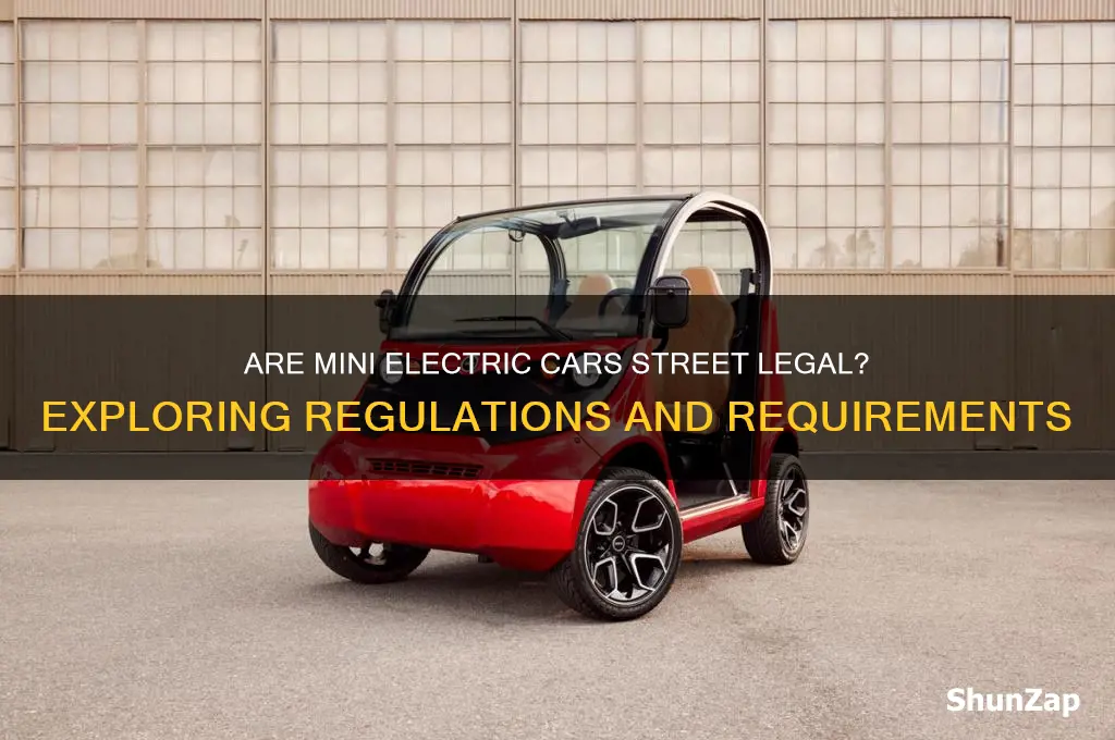are mini electric cars street legal