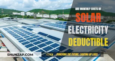 Solar Electricity: Monthly Costs and Tax Deductibles