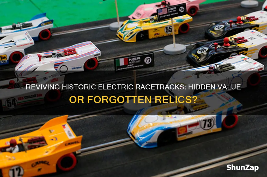 are old electric race car tracks worth anything