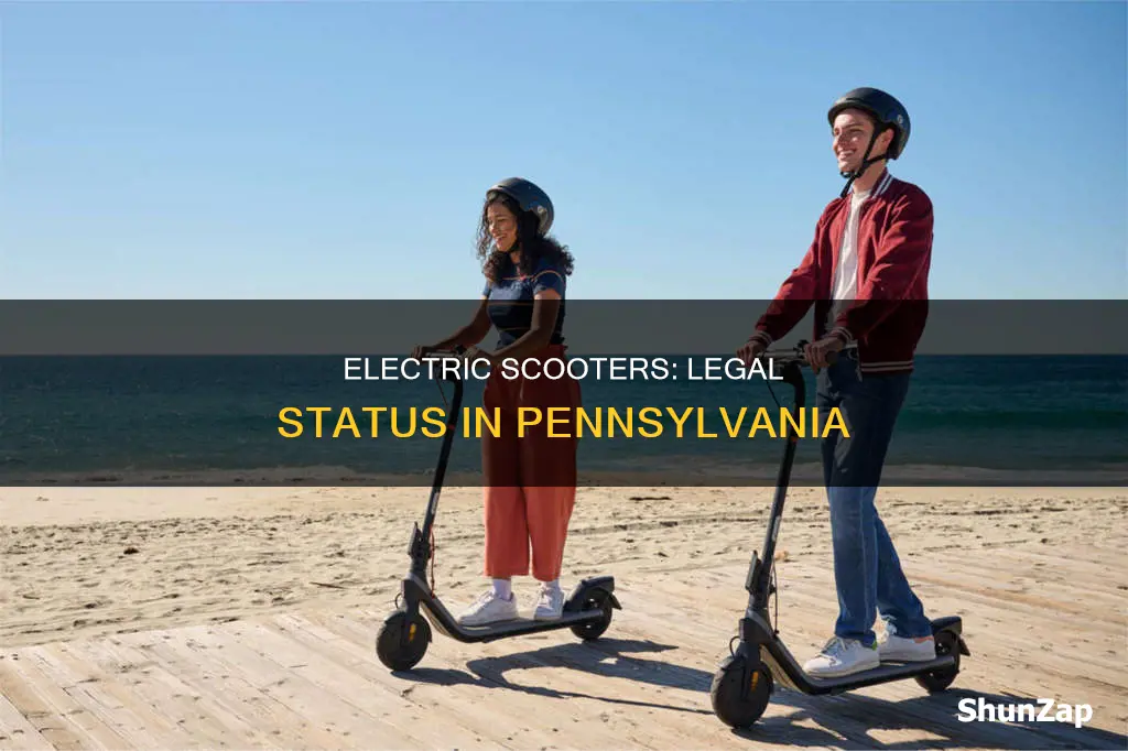 are personal electric scooters legal in pa