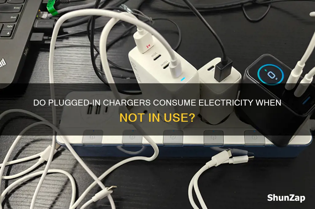 are plugged in chargers not in use drawing electricity