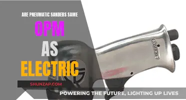 Pneumatic vs Electric Sanders: OPM Comparison