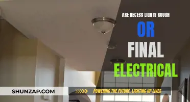 Recess Lights: Rough or Final Electrical Work?