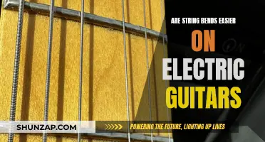 String Bends: Easier on Electric Guitars?