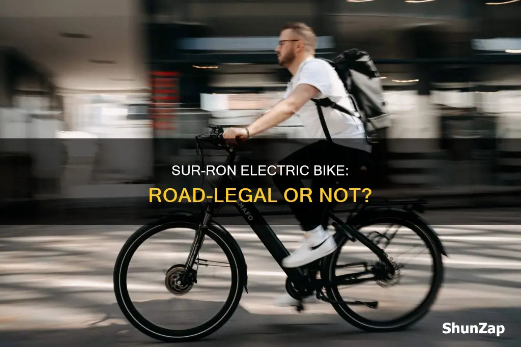 are sur ron electric bike road legal