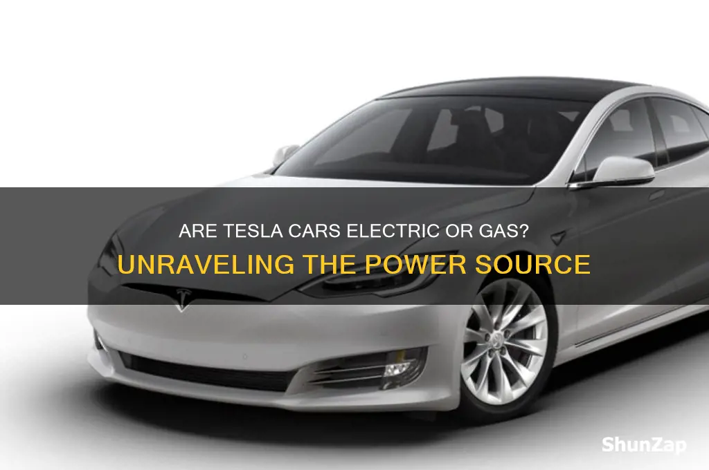 are tesla cars electric or gas