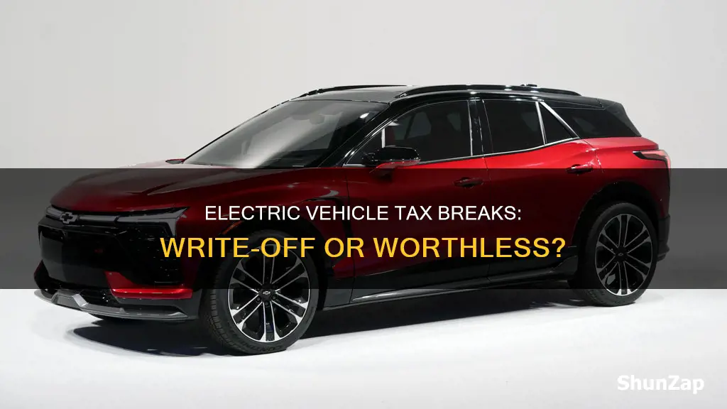 are the electric vehicle tax breaks a write off