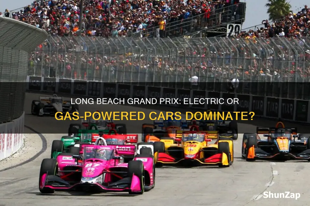 are the long beach grand prix cars electric or gas