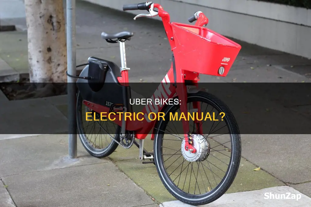 are the uber bikes electric or manual