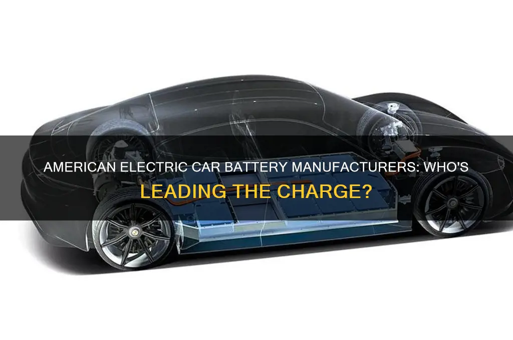 are there american companies who make electric batteries for cars