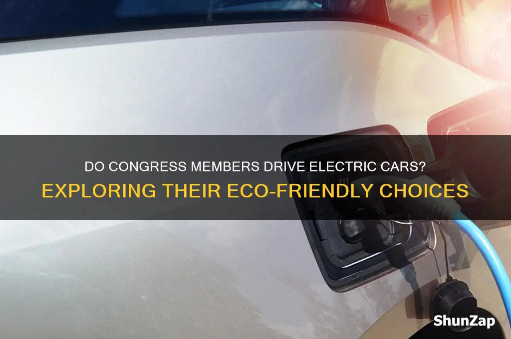 are there any congress members who drive electric cars