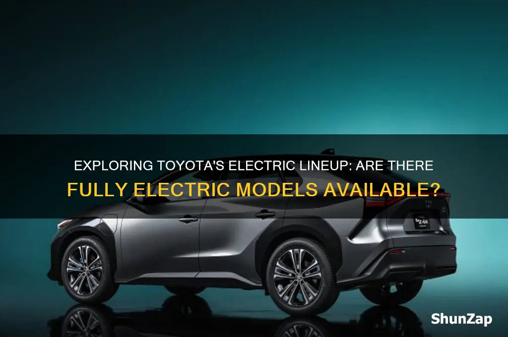 are there any full electric toyota cars
