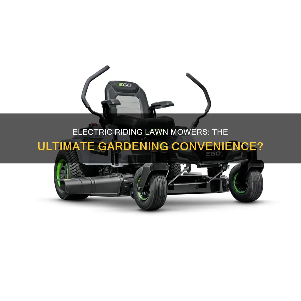 are there any riding electric lawn mowers