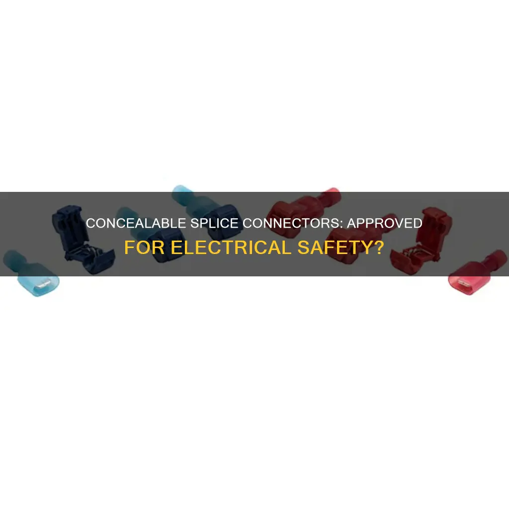 are there approved concealable electrical splice connectors