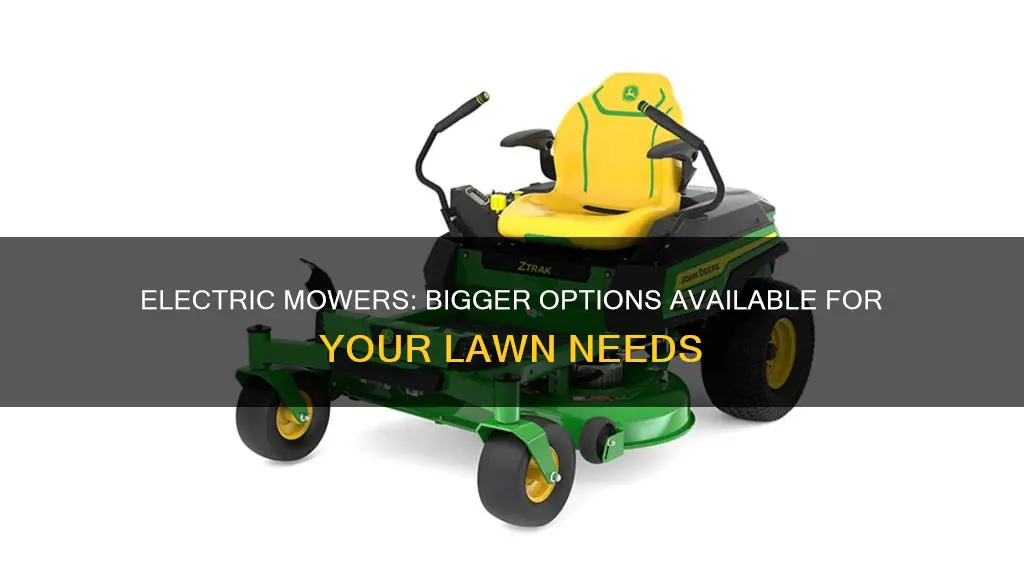 are there bigger electric mowers for sale