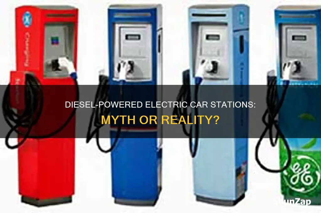 are there diesel powered electric car stations