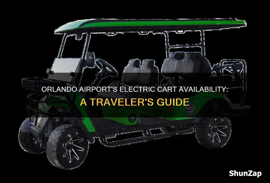 are there electric carts at orlaando airport