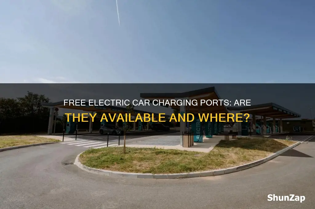 are there free electric car charging ports