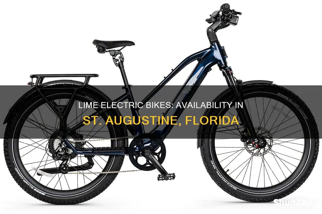 are there lime electric bikes in st augustine fl