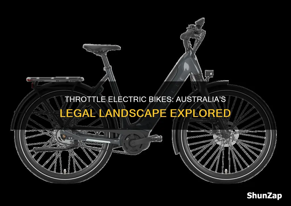 are throttle electric bikes legal in australia