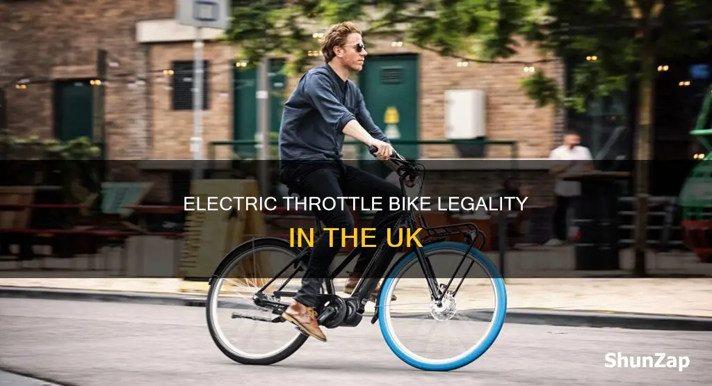 are throttle electric bikes legal in uk