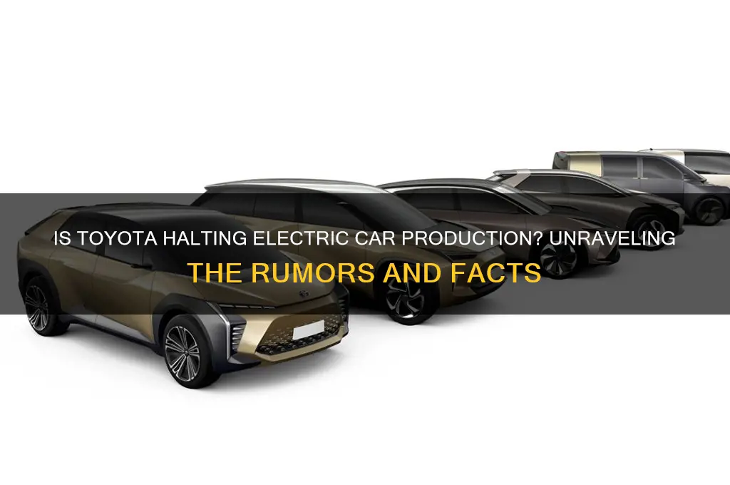 are toyota stopping electric cars