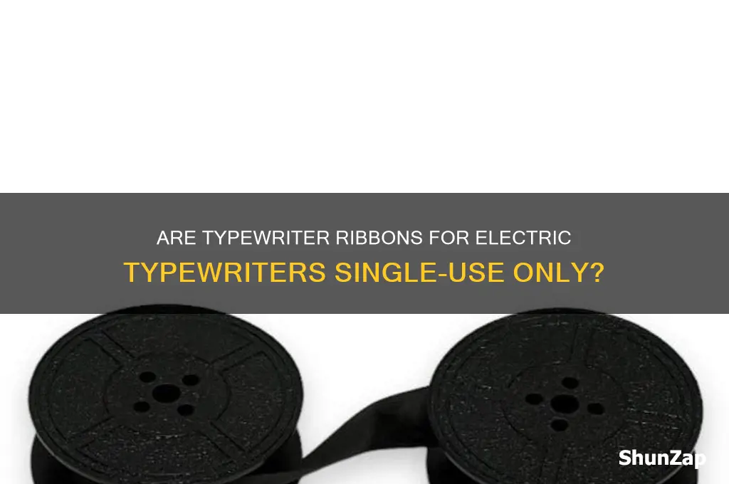are typewriter ribbons for electric typewriters one use only