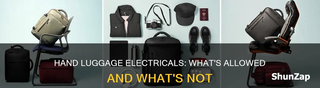 are you allowed electricals in hand luggage