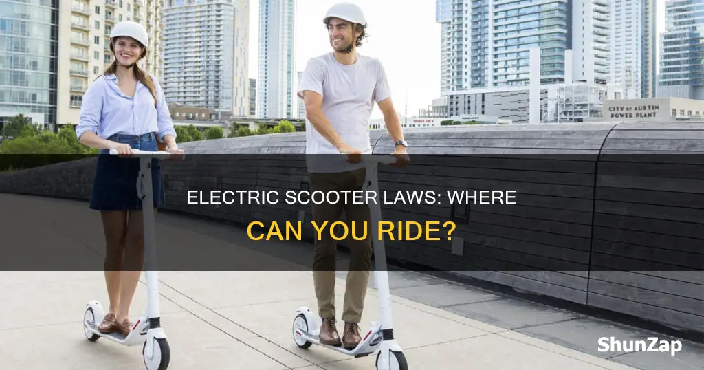 are you allowed to ride electric scooters