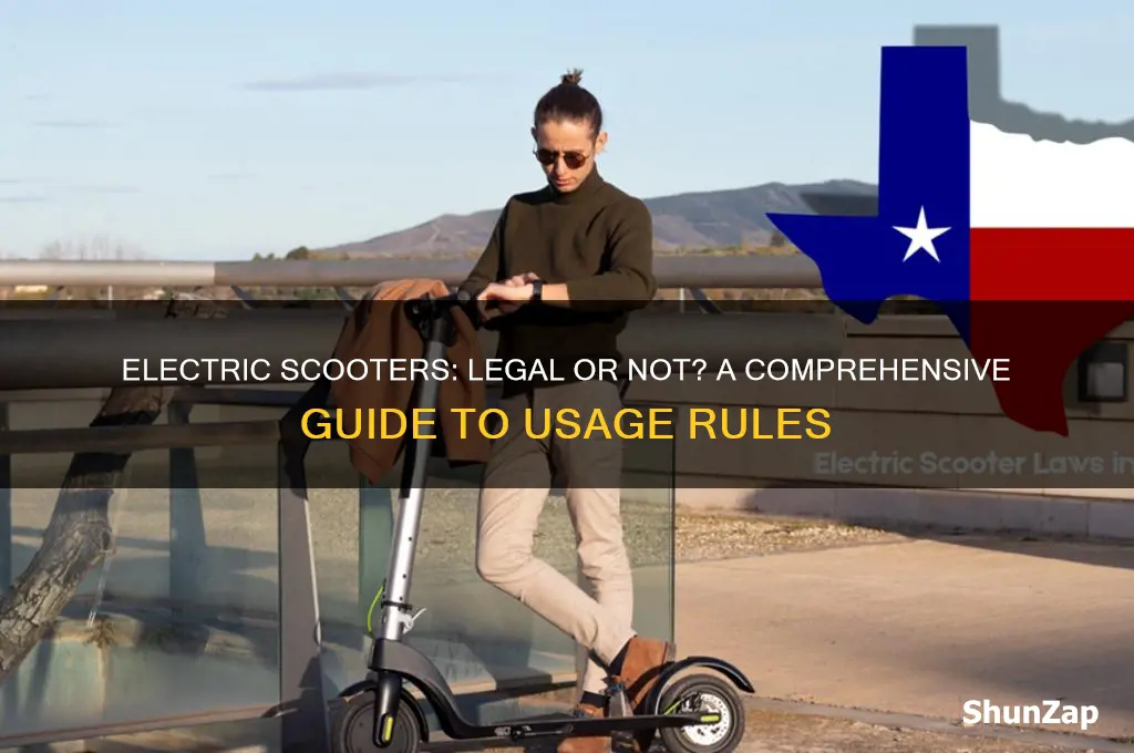 are you allowed to use electric scooters